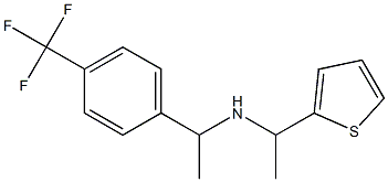 [1-(thiophen-2-yl)ethyl]({1-[4-(trifluoromethyl)phenyl]ethyl})amine Struktur