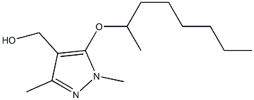 [1,3-dimethyl-5-(octan-2-yloxy)-1H-pyrazol-4-yl]methanol Struktur