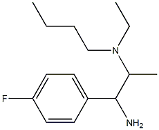 [1-amino-1-(4-fluorophenyl)propan-2-yl](butyl)ethylamine Struktur