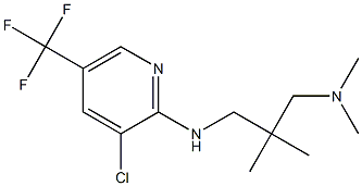 [2-({[3-chloro-5-(trifluoromethyl)pyridin-2-yl]amino}methyl)-2-methylpropyl]dimethylamine Struktur