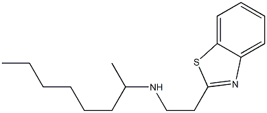 [2-(1,3-benzothiazol-2-yl)ethyl](octan-2-yl)amine Struktur