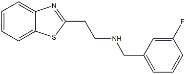 [2-(1,3-benzothiazol-2-yl)ethyl][(3-fluorophenyl)methyl]amine Struktur