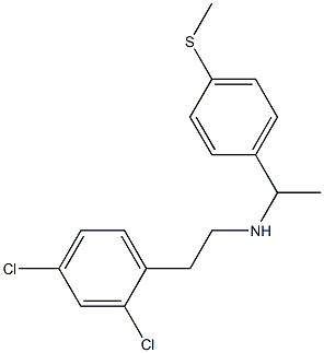 [2-(2,4-dichlorophenyl)ethyl]({1-[4-(methylsulfanyl)phenyl]ethyl})amine Struktur