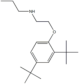 [2-(2,4-di-tert-butylphenoxy)ethyl](propyl)amine Struktur