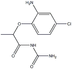 [2-(2-amino-4-chlorophenoxy)propanoyl]urea Struktur