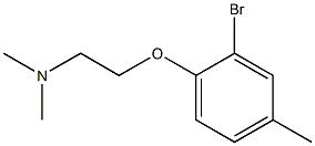 [2-(2-bromo-4-methylphenoxy)ethyl]dimethylamine Struktur