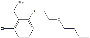 [2-(2-butoxyethoxy)-6-chlorophenyl]methanamine Struktur