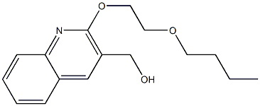 [2-(2-butoxyethoxy)quinolin-3-yl]methanol Struktur