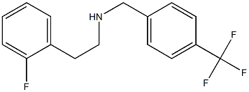 [2-(2-fluorophenyl)ethyl]({[4-(trifluoromethyl)phenyl]methyl})amine Struktur