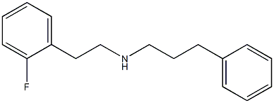 [2-(2-fluorophenyl)ethyl](3-phenylpropyl)amine Struktur