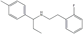 [2-(2-fluorophenyl)ethyl][1-(4-methylphenyl)propyl]amine Struktur