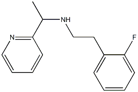 [2-(2-fluorophenyl)ethyl][1-(pyridin-2-yl)ethyl]amine Struktur