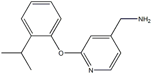 [2-(2-isopropylphenoxy)pyridin-4-yl]methylamine Struktur