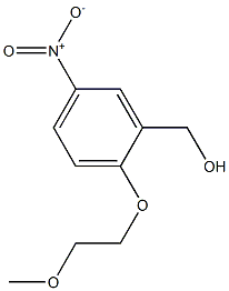 [2-(2-methoxyethoxy)-5-nitrophenyl]methanol Struktur