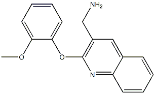 [2-(2-methoxyphenoxy)quinolin-3-yl]methanamine Struktur