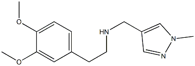 [2-(3,4-dimethoxyphenyl)ethyl][(1-methyl-1H-pyrazol-4-yl)methyl]amine Struktur