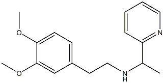 [2-(3,4-dimethoxyphenyl)ethyl][1-(pyridin-2-yl)ethyl]amine Struktur