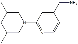 [2-(3,5-dimethylpiperidin-1-yl)pyridin-4-yl]methylamine Struktur