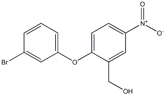 [2-(3-bromophenoxy)-5-nitrophenyl]methanol Struktur