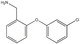 [2-(3-chlorophenoxy)phenyl]methanamine Struktur