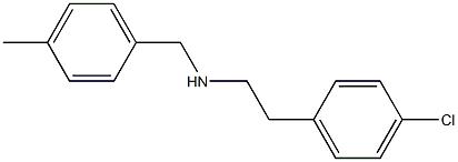 [2-(4-chlorophenyl)ethyl][(4-methylphenyl)methyl]amine Struktur