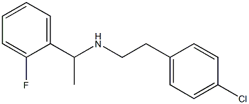 [2-(4-chlorophenyl)ethyl][1-(2-fluorophenyl)ethyl]amine Struktur