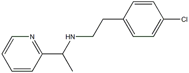 [2-(4-chlorophenyl)ethyl][1-(pyridin-2-yl)ethyl]amine Struktur