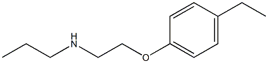 [2-(4-ethylphenoxy)ethyl](propyl)amine Struktur