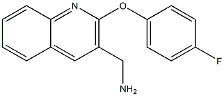 [2-(4-fluorophenoxy)quinolin-3-yl]methanamine Struktur