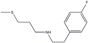 [2-(4-fluorophenyl)ethyl][3-(methylsulfanyl)propyl]amine Struktur