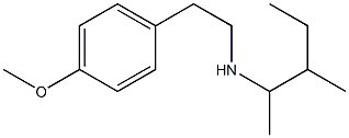 [2-(4-methoxyphenyl)ethyl](3-methylpentan-2-yl)amine Struktur