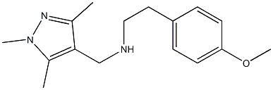 [2-(4-methoxyphenyl)ethyl][(1,3,5-trimethyl-1H-pyrazol-4-yl)methyl]amine Struktur