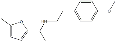 [2-(4-methoxyphenyl)ethyl][1-(5-methylfuran-2-yl)ethyl]amine Struktur