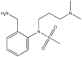 [2-(aminomethyl)phenyl]-N-[3-(dimethylamino)propyl]methanesulfonamide Struktur