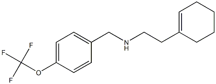 [2-(cyclohex-1-en-1-yl)ethyl]({[4-(trifluoromethoxy)phenyl]methyl})amine Struktur