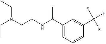 [2-(diethylamino)ethyl]({1-[3-(trifluoromethyl)phenyl]ethyl})amine Struktur