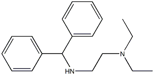 [2-(diethylamino)ethyl](diphenylmethyl)amine Struktur