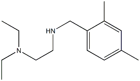 [2-(diethylamino)ethyl][(2,4-dimethylphenyl)methyl]amine Struktur