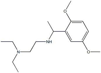 [2-(diethylamino)ethyl][1-(2,5-dimethoxyphenyl)ethyl]amine Struktur