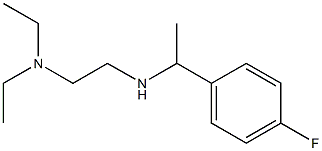 [2-(diethylamino)ethyl][1-(4-fluorophenyl)ethyl]amine Struktur