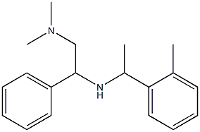 [2-(dimethylamino)-1-phenylethyl][1-(2-methylphenyl)ethyl]amine Struktur