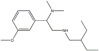 [2-(dimethylamino)-2-(3-methoxyphenyl)ethyl](2-ethylbutyl)amine Struktur