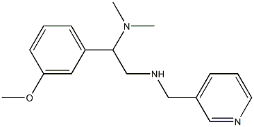 [2-(dimethylamino)-2-(3-methoxyphenyl)ethyl](pyridin-3-ylmethyl)amine Struktur