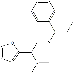 [2-(dimethylamino)-2-(furan-2-yl)ethyl](1-phenylpropyl)amine Struktur