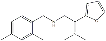 [2-(dimethylamino)-2-(furan-2-yl)ethyl][(2,4-dimethylphenyl)methyl]amine Struktur