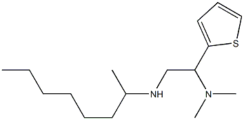 [2-(dimethylamino)-2-(thiophen-2-yl)ethyl](octan-2-yl)amine Struktur