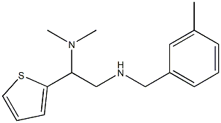 [2-(dimethylamino)-2-(thiophen-2-yl)ethyl][(3-methylphenyl)methyl]amine Struktur