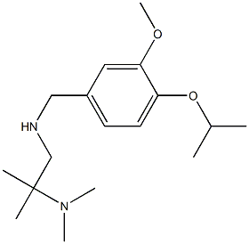 [2-(dimethylamino)-2-methylpropyl]({[3-methoxy-4-(propan-2-yloxy)phenyl]methyl})amine Struktur