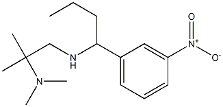 [2-(dimethylamino)-2-methylpropyl][1-(3-nitrophenyl)butyl]amine Struktur