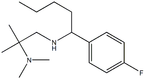 [2-(dimethylamino)-2-methylpropyl][1-(4-fluorophenyl)pentyl]amine Struktur